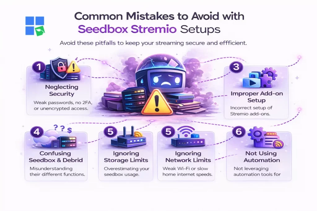 Common Mistakes to Avoid with Seedbox Stremio Setups