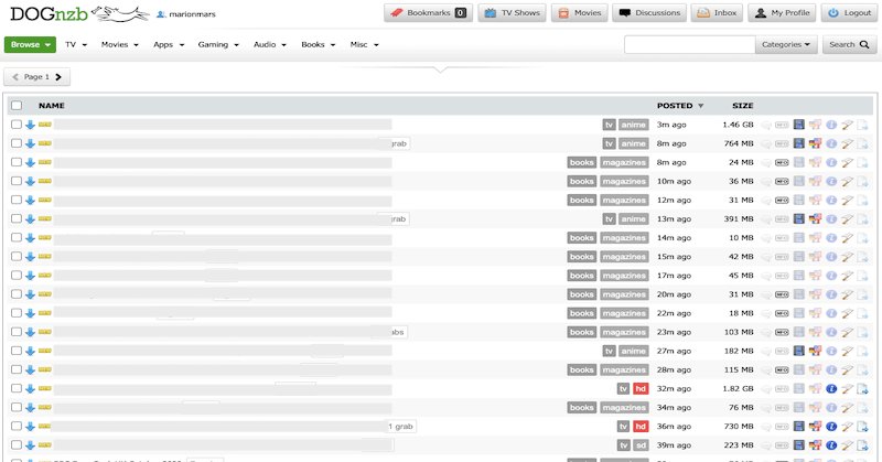 DOGnzb interface