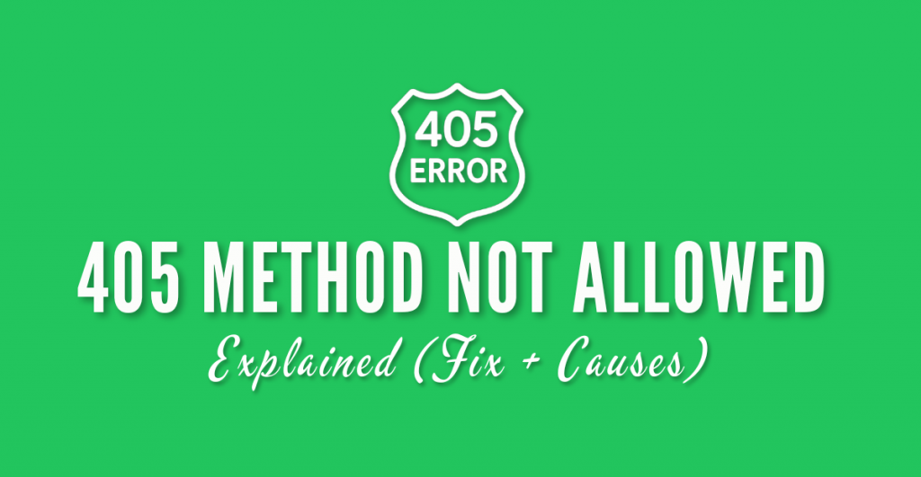 405 Method Not Allowed
