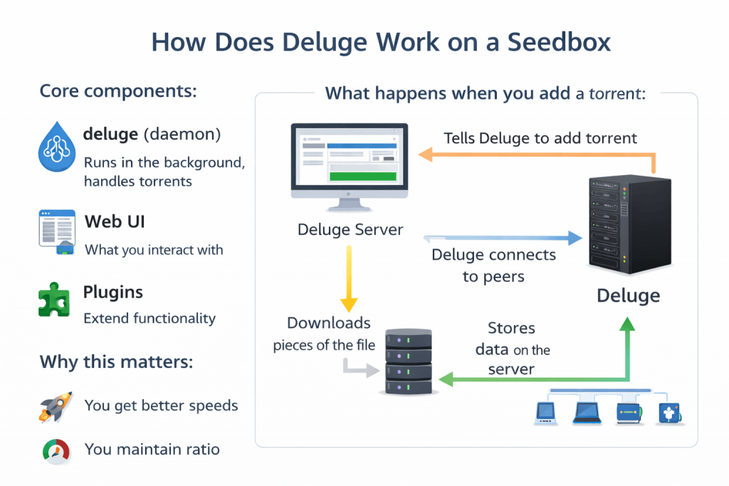 How Does Deluge Work on a Seedbox