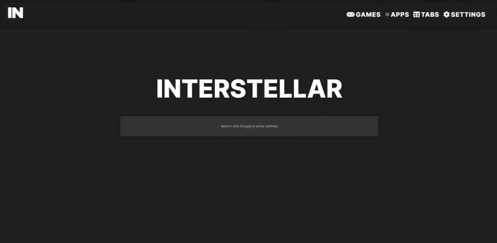 Interstellar Proxy WebUI