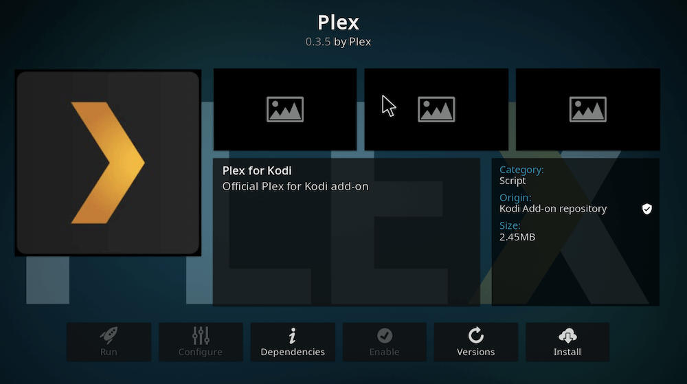 Kodi on Plex