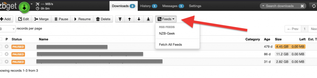 RSS feeds on NZBGet