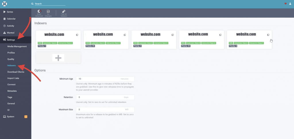 Integrating Sonarr