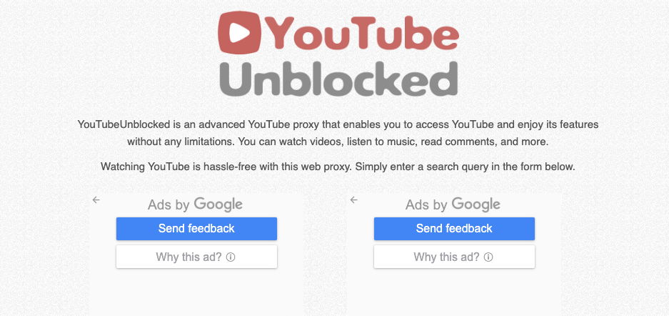 Youtube Unblocked - Proxyium Alternatives
