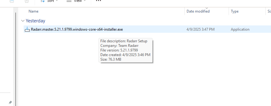 Radarr v5