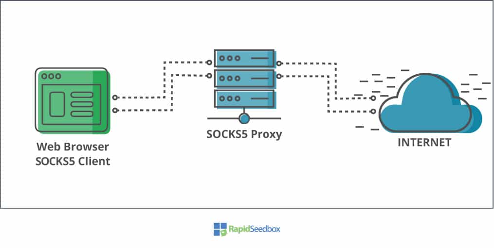 SOCKS5 Proxy network architecture.