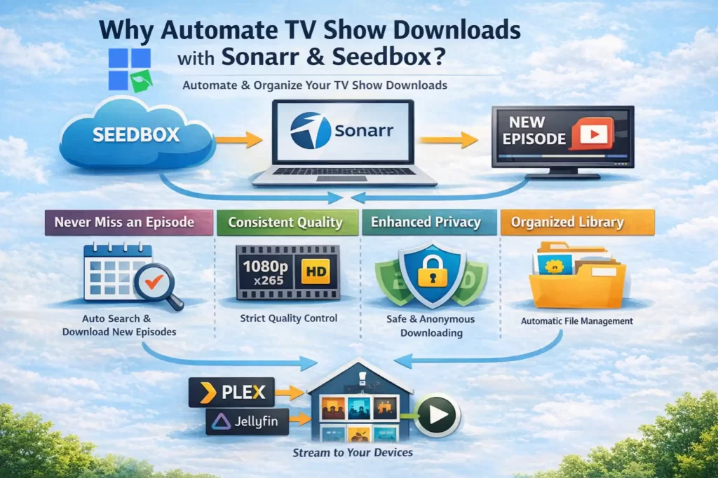 Why Automate TV Show Downloads with Sonarr and a Seedbox