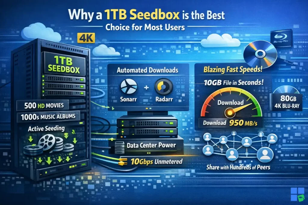 Why is a 1TB Seedbox the Best Choice for Most Users