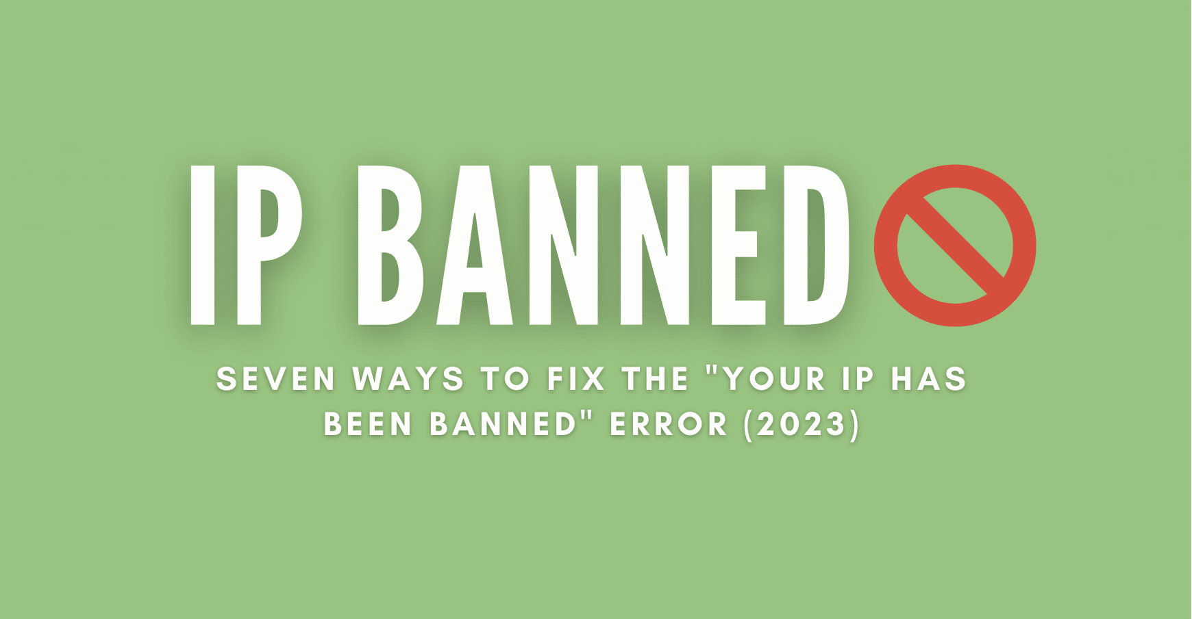 IP Banned