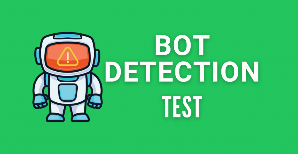 Bot detection test