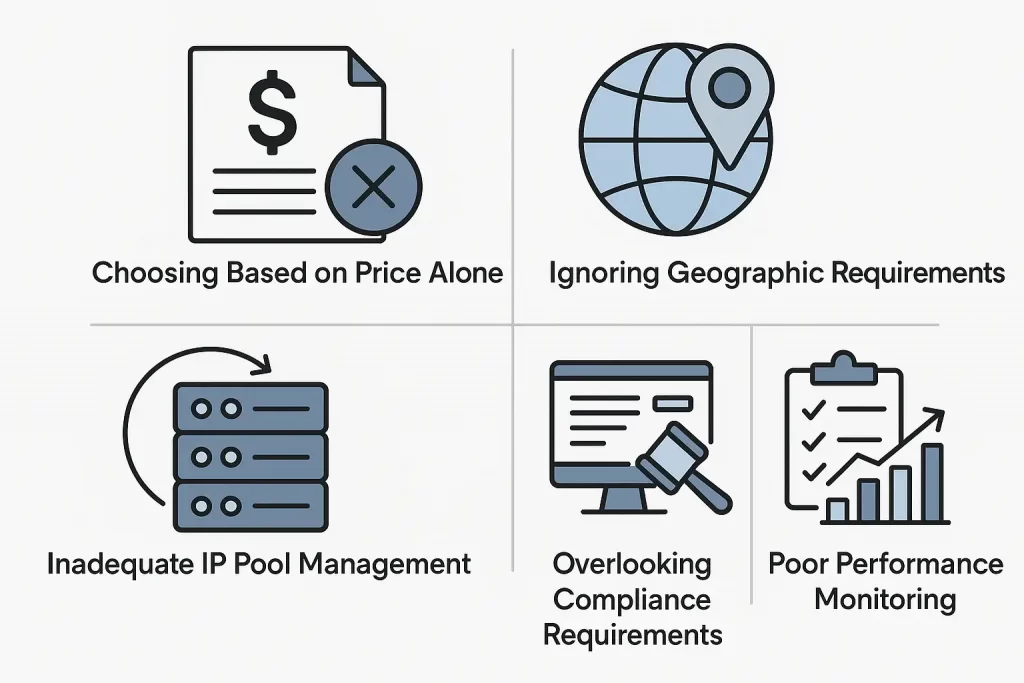 datacenter proxies common mistakes