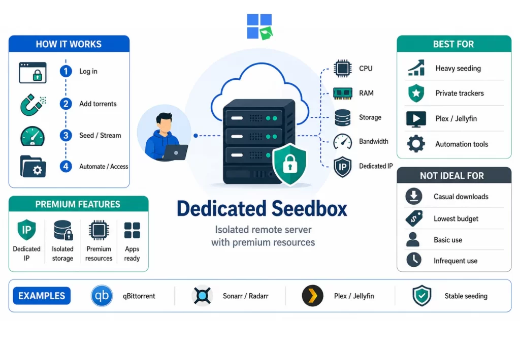 dedicated seedbox diagram