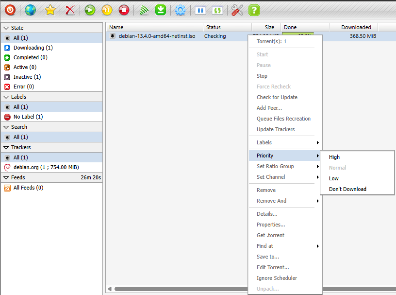 downloading torrents with rutorrent on a seedbox