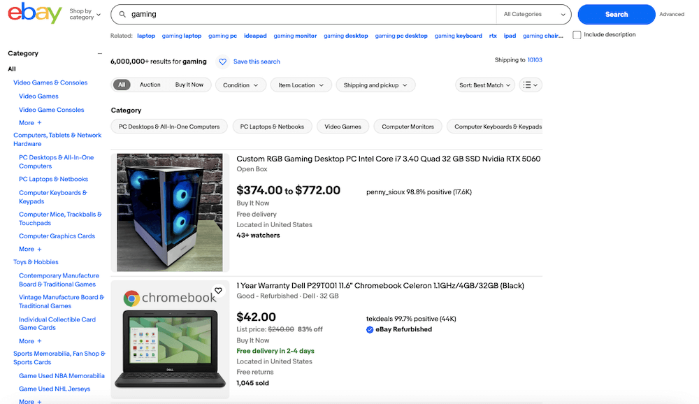 ebay price monitoring
