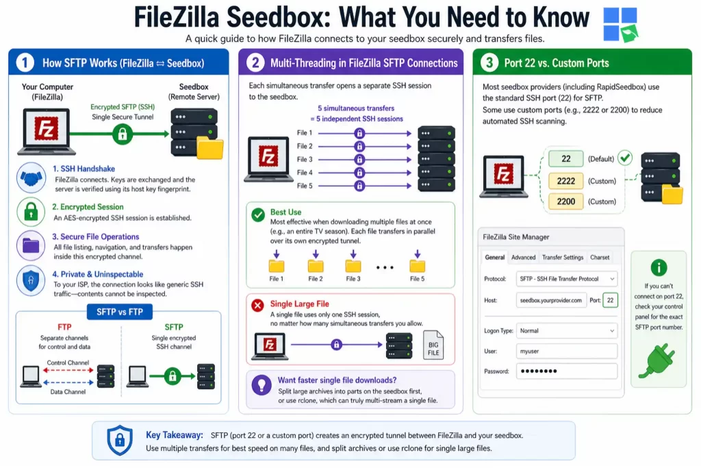 filezilla seedbox key facts