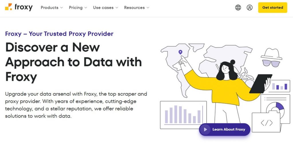 Froxy main page