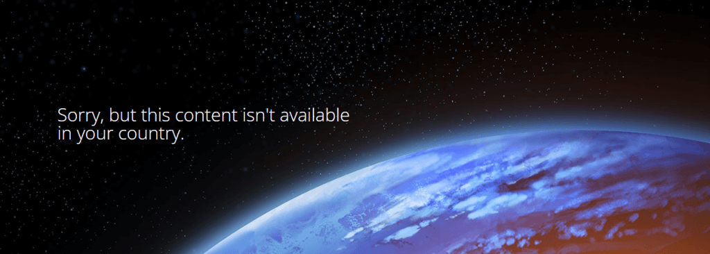 funimation geoblocked