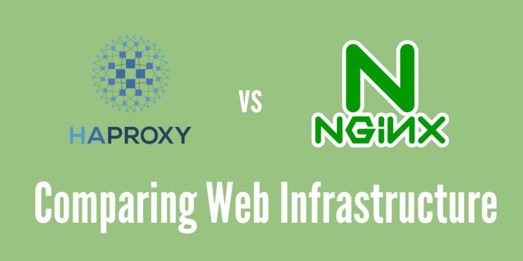 Comparison of HAProxy vs NGINX, two applications capable of load balancing.