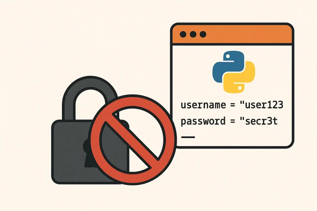hardcoding credentials