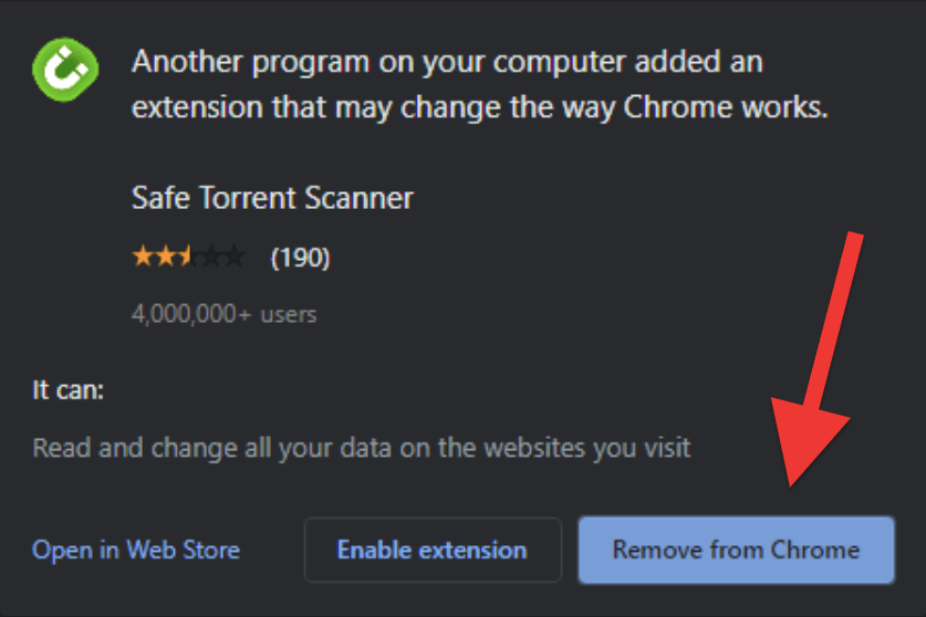Remove Safe Torrent Scanner