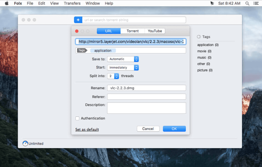 Substituições utorrents para Mac