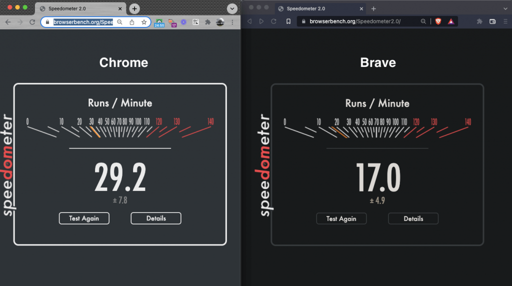 Chrome vs Brave