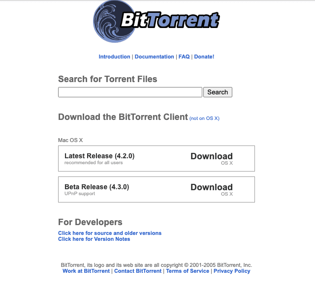 Old BitTorrent