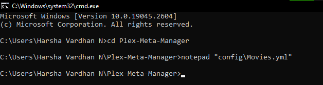 Setting up a Metadata file