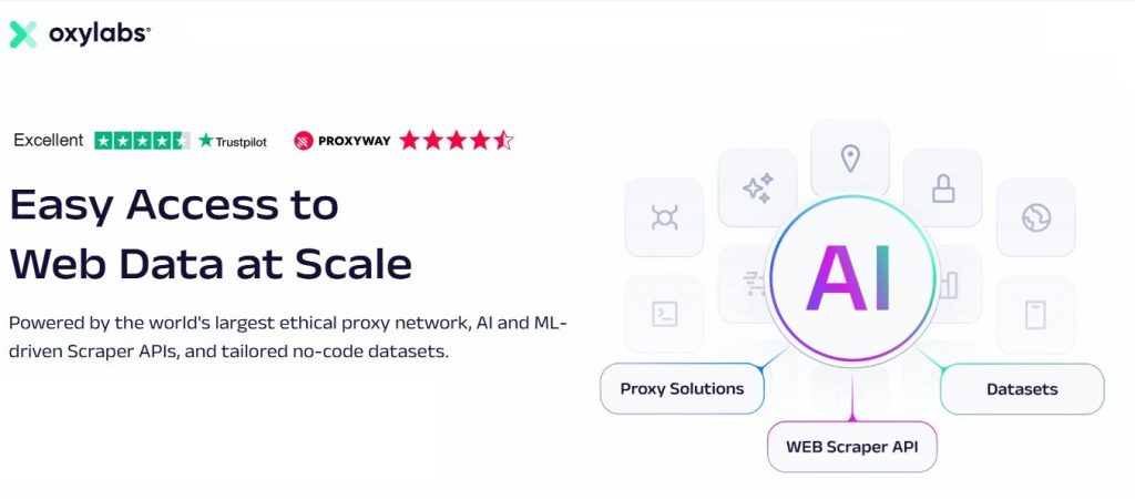 oxylabs homepage