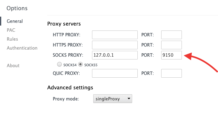 Proxy Helper config