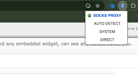 Proxy Helper options