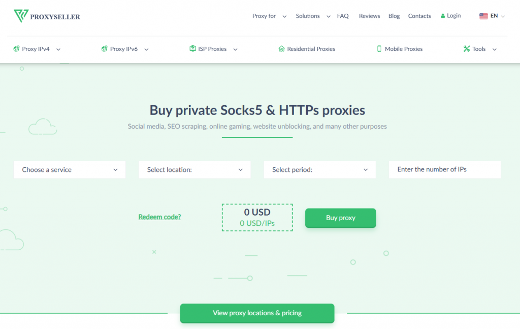 proxyseller homepage