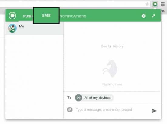 PushBullet SMS threads