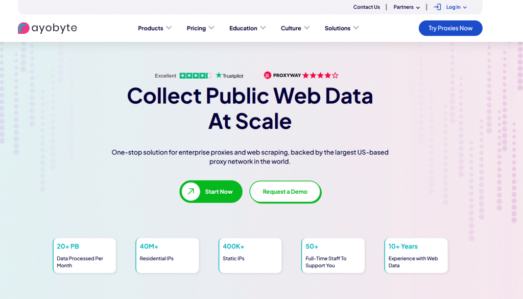 rayobyte homepage