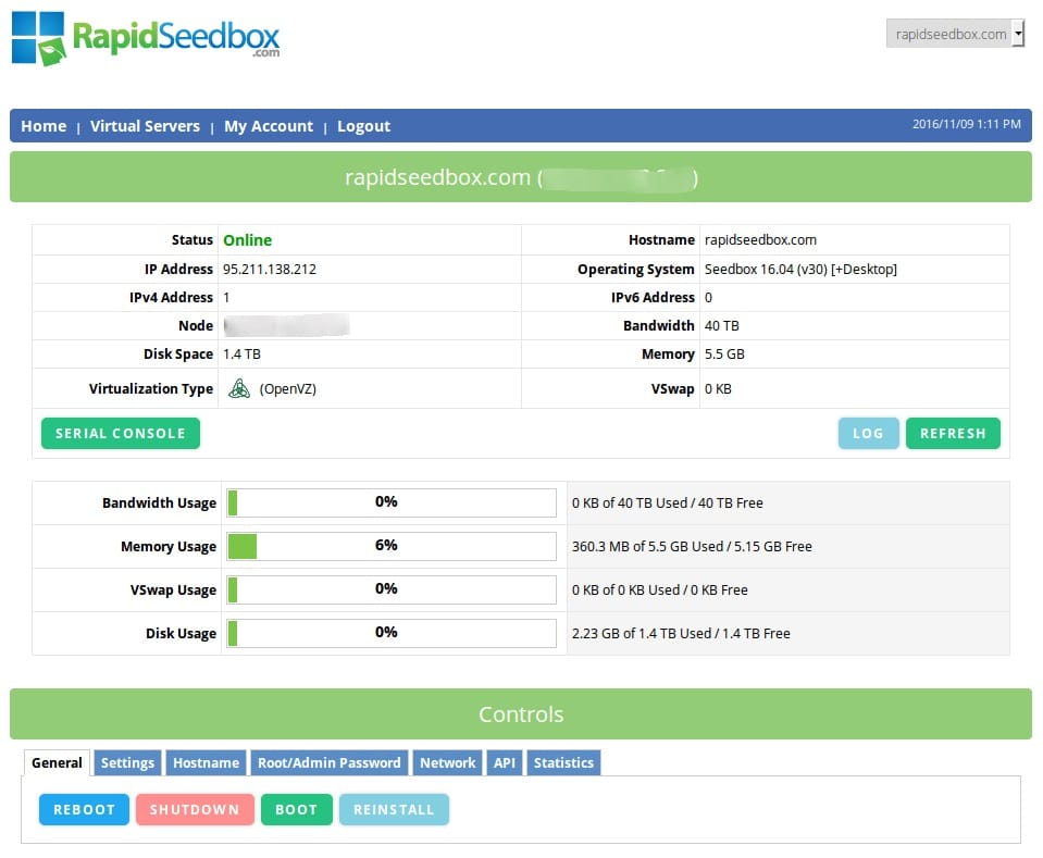 RapidSeedbox boasts powerful, GUI-driven interfaces.