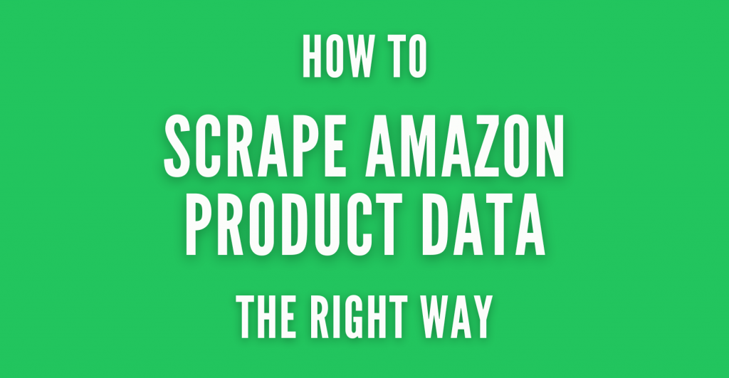 scrape amazon product data