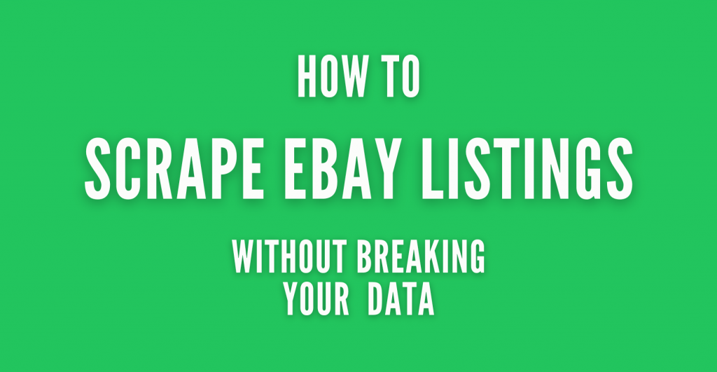 scrape ebay listings