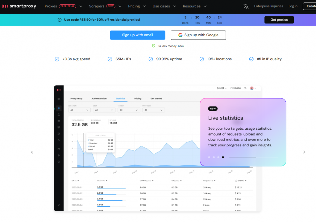 smartproxy homepage