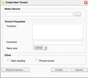 create torrent