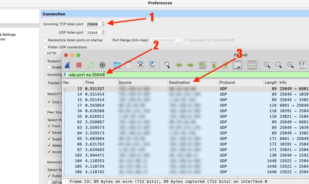 a proxy doesn't encrypt torrent traffic. Wireshark trace.