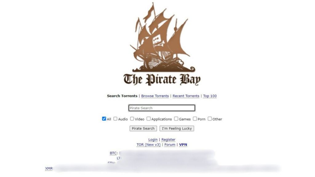 ThePirateBay is blocked in many countries and you may need a proxy to access the site.