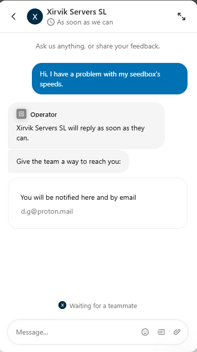 xirvik servers support