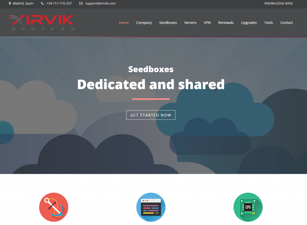 xirvik servers homepage