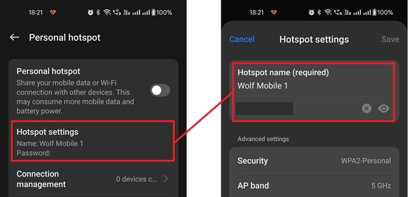 Os HotSpots pessoais são fáceis de configurar, mas consomem os seus dados móveis.